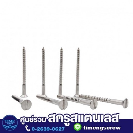 สกรูสแตนเลส - ทิเม้ง - ตะปูเกลียวปล่อยปลายแหลมสแตนเลส สกรูสแตนเลส - ทิเม้ง - ตะปูเกลียวปล่อยปลายแหลมสแตนเลส